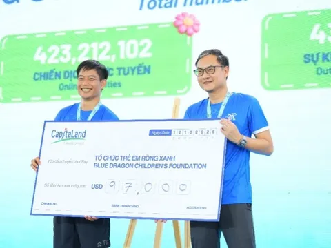CapitaLand hỗ trợ 97.000 đô la Mỹ cho trẻ em và học sinh có hoàn cảnh khó khăn thông qua chiến dịch “Bước chân gắn kết yêu thương” mùa ba tại Việt Nam