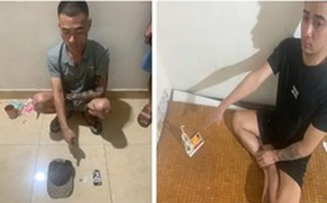 Cảnh sát đột kích phòng trọ lúc 21 giờ 20 phút, bắt Lò Thị Uyên SN 2001